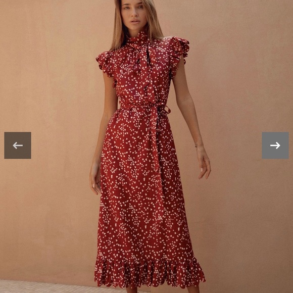 Reformation Dresses & Skirts - ALB Red Bella Heart Dress (sold out)